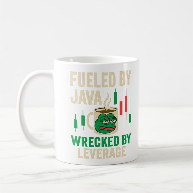 Java & Leverage Pepecoin Crypto Mug (Left)