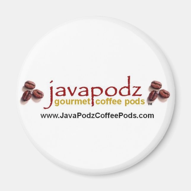 Java Podz Round Magnet (Front)