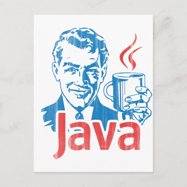 Java Programmer Gift Postcard (Front)