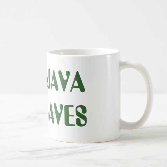 Java Saves From Zombies Coffee Mug (Right)