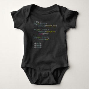 Java Script Programming Coding Baby Bodysuit 