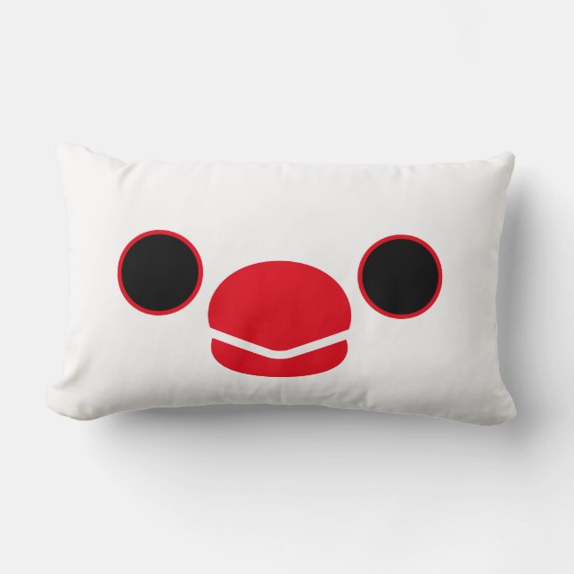 Java sparrow (White) Lumbar Cushion (Front)