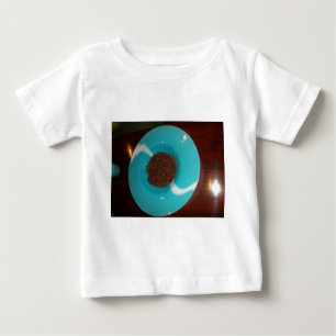 Java Vibes: Coffee Beans and Cyan Blue Bowl Art  Baby T-Shirt