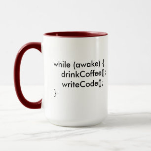 Java while (awake) Mug