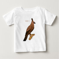 Javan hawk eagle bird cartoon illustration