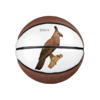 Javan hawk eagle bird cartoon illustration