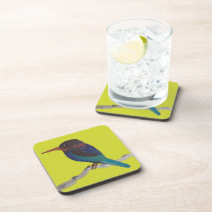 Javan Kingfisher on a Coaster Set