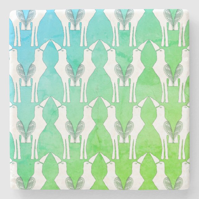 Javan Myna Bird Coaster (Front)