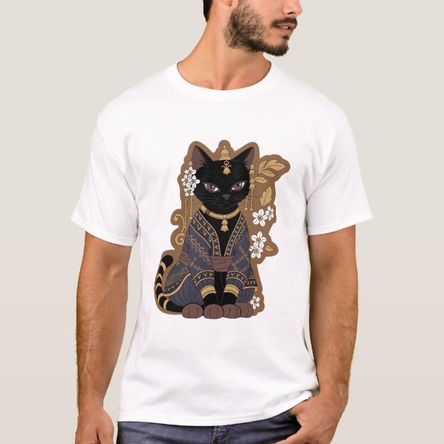 Javanese Cat Art T-Shirt (Front)