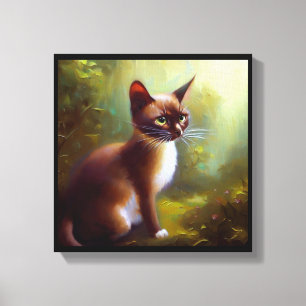 Javanese Cat  Canvas Print