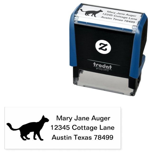 Javanese Cat Personalised  Self-inking Stamp (In Situ)