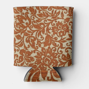 Javanese floral pattern: woven texture. can cooler