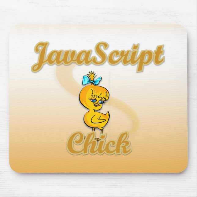 JavaScript Chick Mouse Pad (Front)
