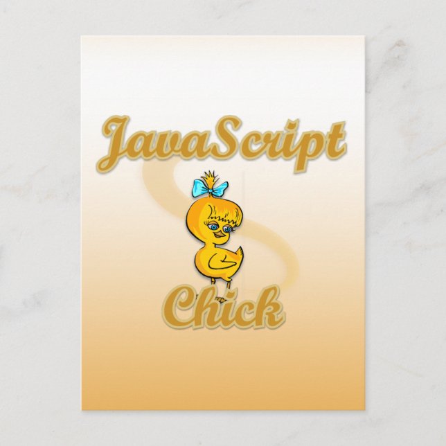 JavaScript Chick Postcard (Front)
