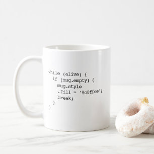 JavaScript Coffee Mug (#c0ffee break - double)