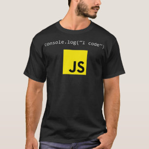 JavaScript Js Code Coding Programmer Tech Develope T-Shirt