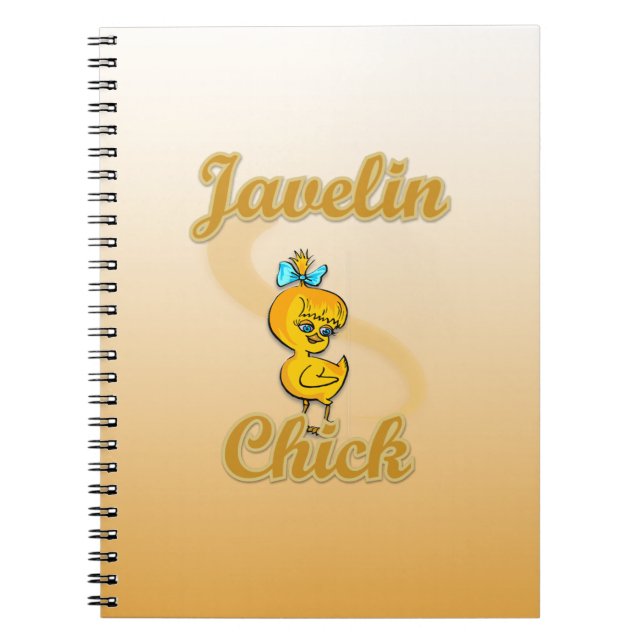Javelin Chick Spiral Notebook (Front)