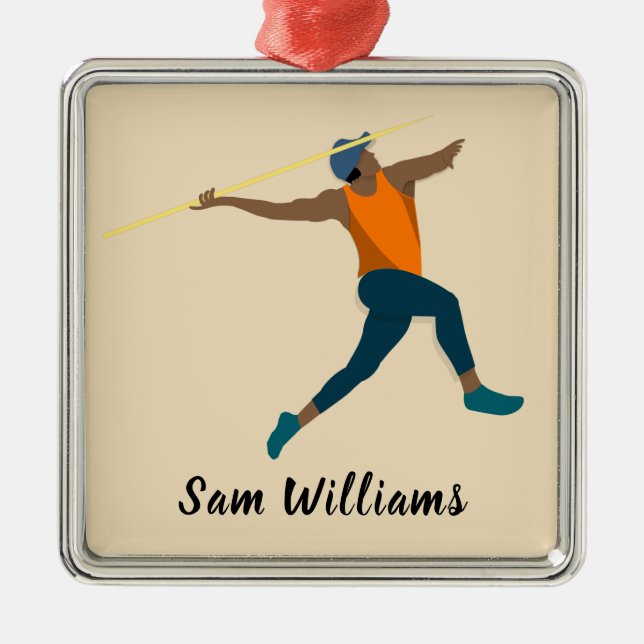 Javelin Metal Tree Decoration (Front)