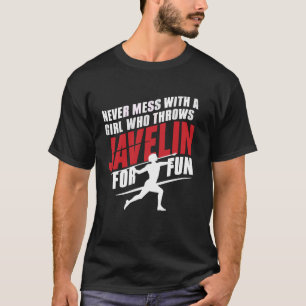 Javelin Throw Athlete Sport Javelin Thrower Track  T-Shirt