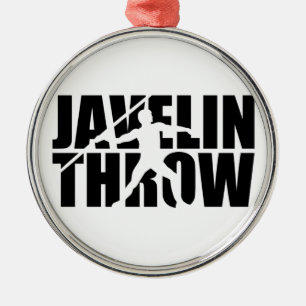 Javelin throw metal tree decoration