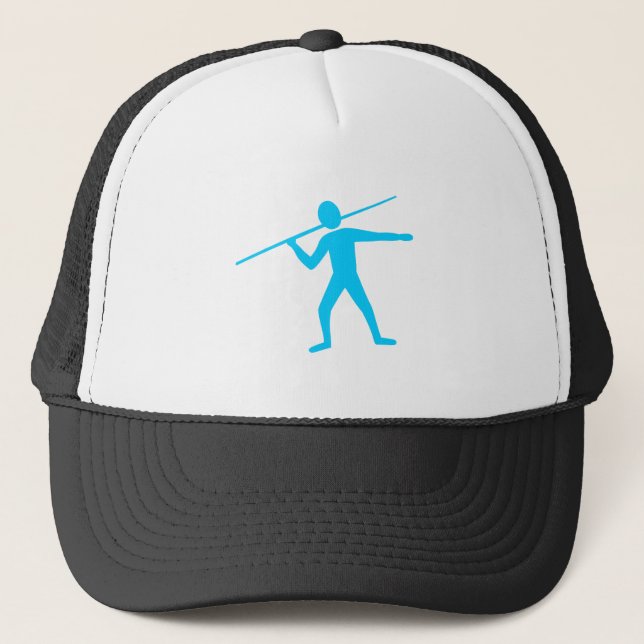 Javelin Trower - Sky Blue Trucker Hat (Front)