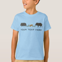 Javelina Family Portrait Desert Animals CUSTOMIZED