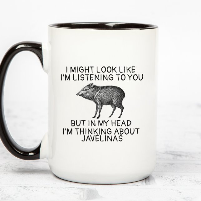 Javelina Mug, Peccary Gifts, Funny Javelina Coffee Mug (Creator Uploaded)