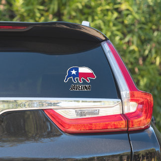 Javelina Silhouette with Texas State Flag