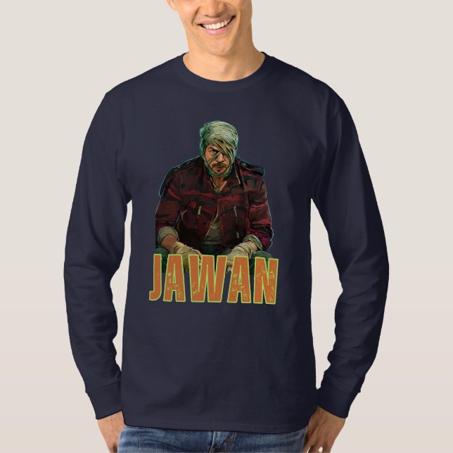 Jawan Movie l Shahrukh Khan Fan Club l King Khan T-Shirt (Front)