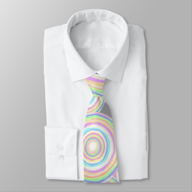 Jawbreaker Slice Candy Seamless Pattern Tie (Tied)