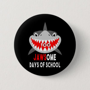 Jawesome 100 Days School Cute Fun Gift Outfit  6 Cm Round Badge