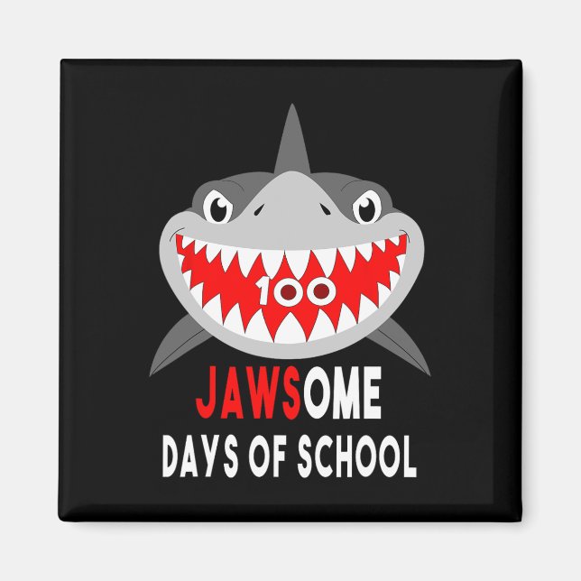 Jawesome 100 Days School Cute Fun Gift Outfit  Magnet (Front)