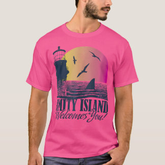 Jaws Amity Island Welcomes You Sunset T-Shirt
