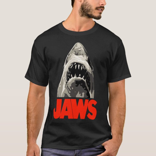 JAWS - Great White Shark Sticker T-Shirt (Front)