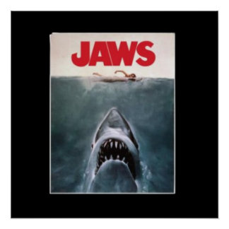 Jaws Movie Poster Logo on Women's 