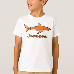 Jawsome orange Shark Kids T-Shirt