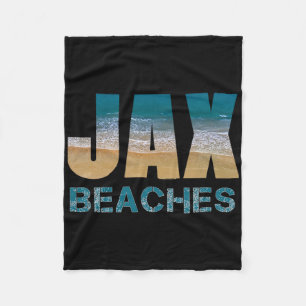 Jax Beaches Home Jacksonville Florida Vacation Sou Fleece Blanket