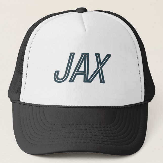 JAX Jacksonville Airport Code – Florida Travel  Trucker Hat (Front)