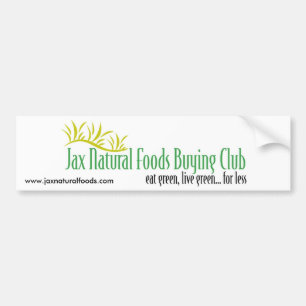 Jax Natural Foods Bumper Sticker 1