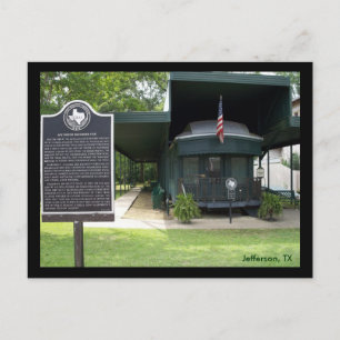 Jay Gould's Railroad Car Postcard