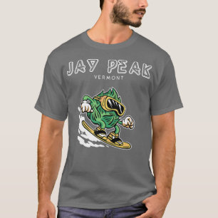 Jay Peak Vermont Funny Snowboarding Beer Hops T-Shirt
