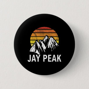 Jay Peak Vermont New England Usa Ski Resort Snowbo 6 Cm Round Badge