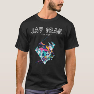 Jay Peak Vermont  Retro Skier T-Shirt