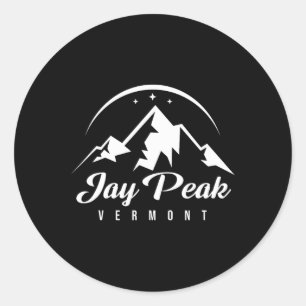 Jay Peak Vermont Ski Resort Skiing Snowboarding  Classic Round Sticker