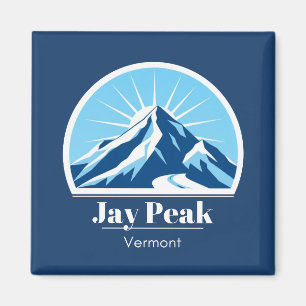 Jay Peak Vermont ski resort vacation blue Magnet