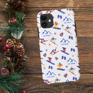 Jay Peak Vermont Ski Snowboard Pattern Case-Mate iPhone Case