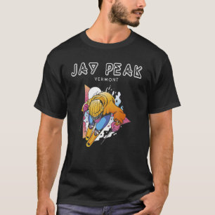 Jay Peak Vermont USA Retro Ski T-Shirt
