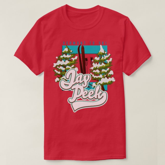 Jay Peek Vermont ski T-Shirt (Design Front)