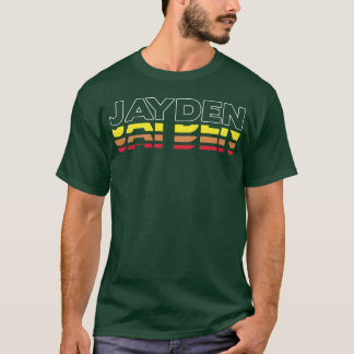 Jayden First Name Funny Vintage Sunset Jayden vint T-Shirt