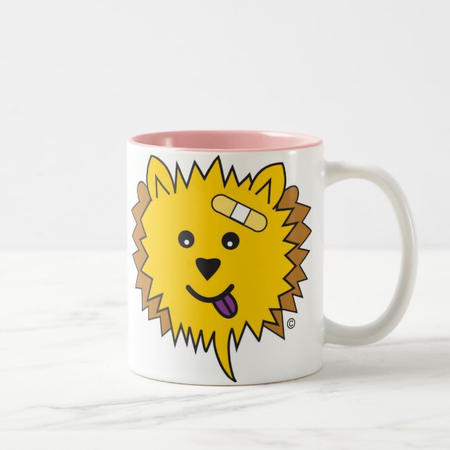 JayJay the Chow face Two-Tone Coffee Mug (Right)